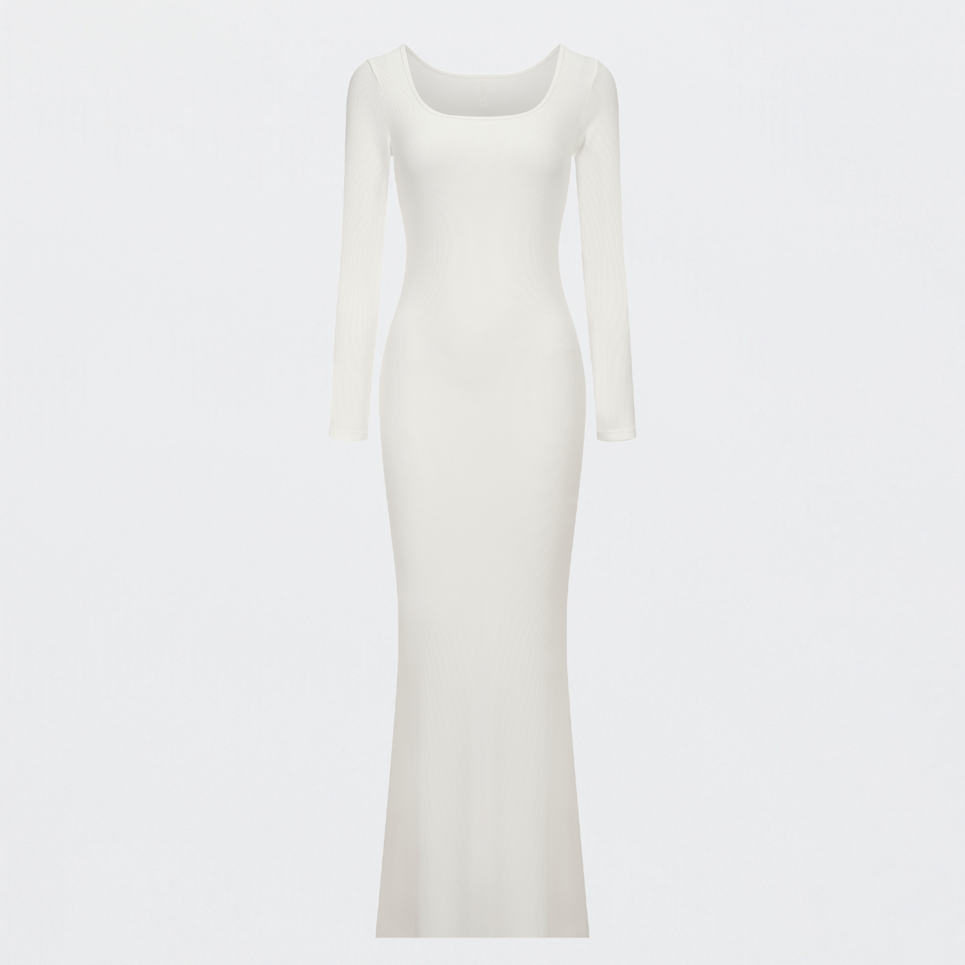Ribbed long sleeve maxi dress