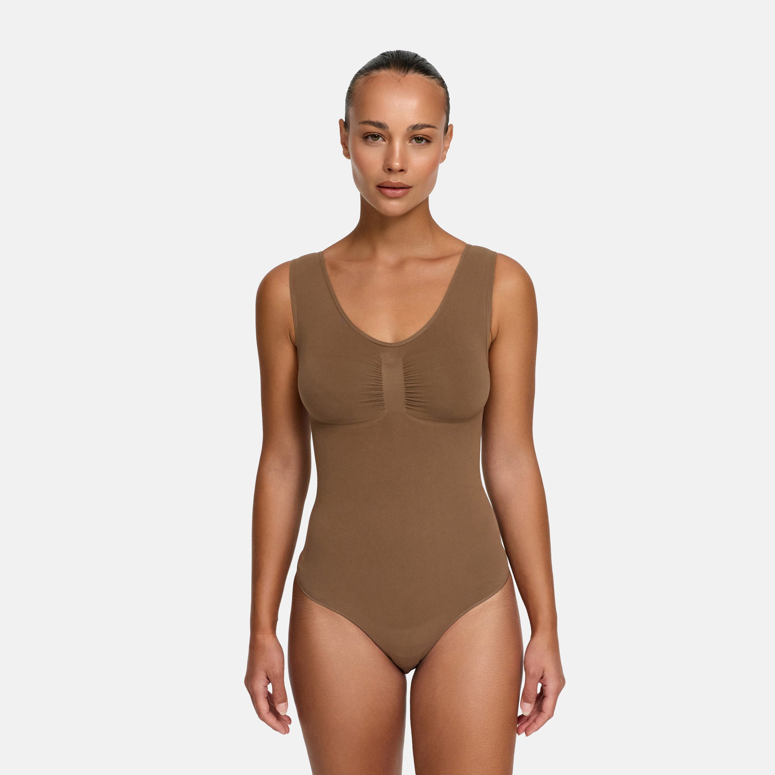 Tank Bodysuit Sculpting Shapewear avec string (#2)
