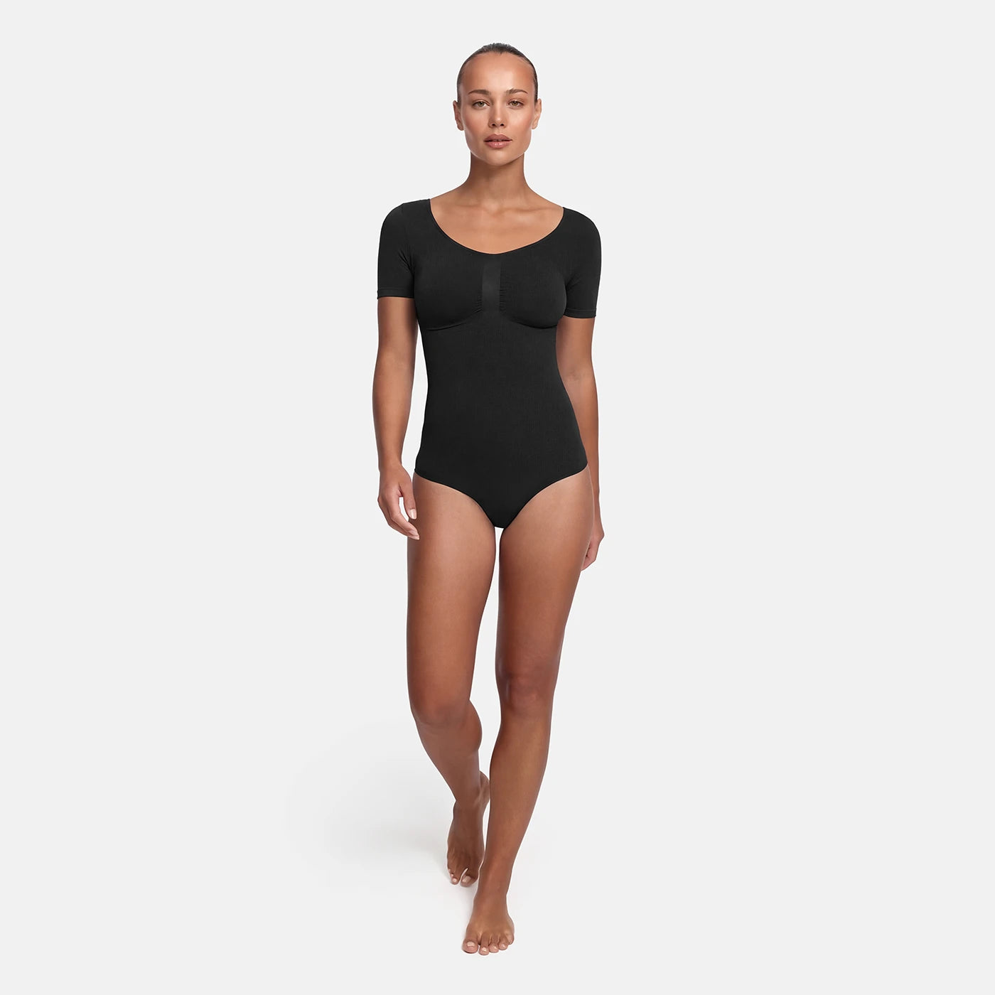 T-shirt Bodysuit Sculpting Shapewear avec slip