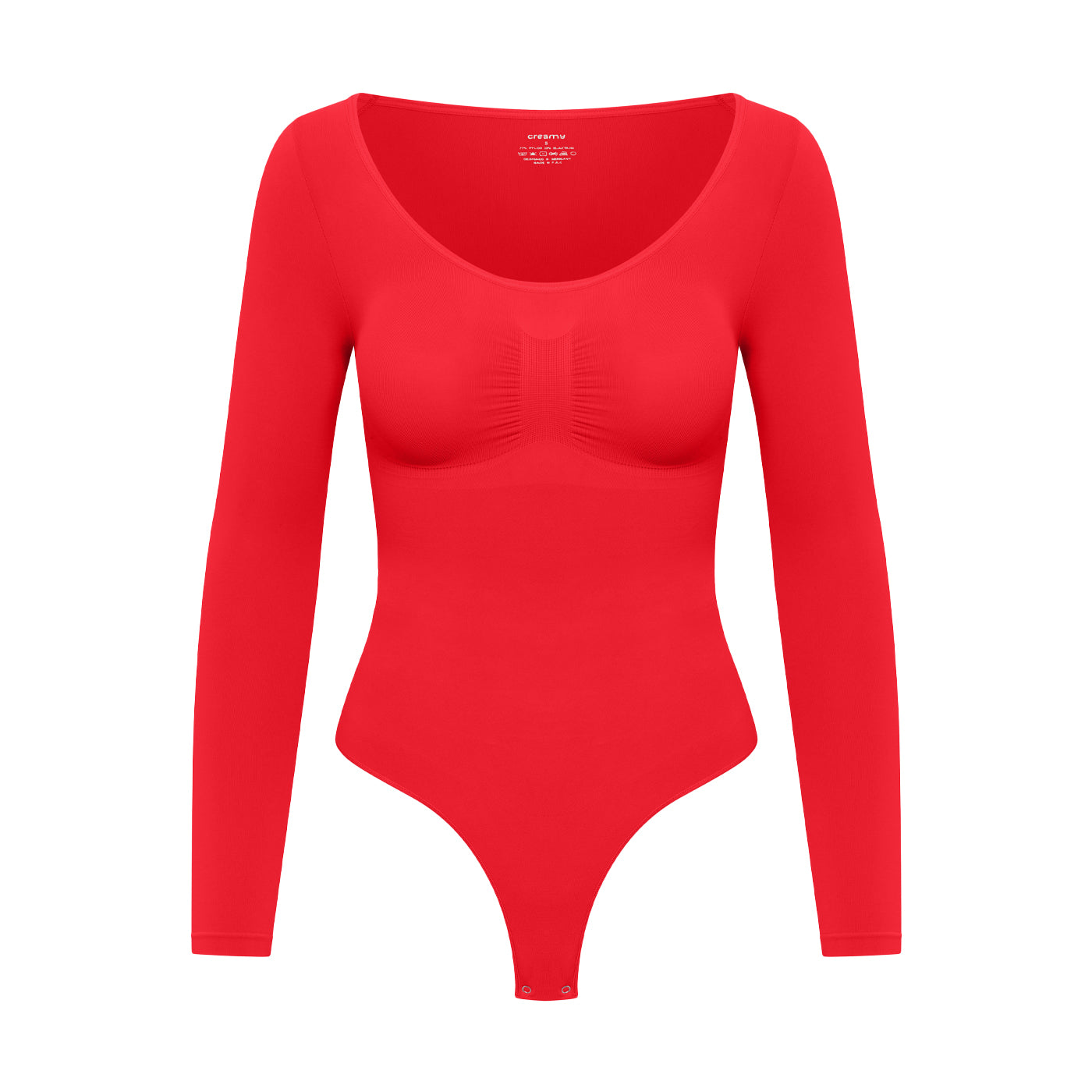 Body modellante a maniche lunghe con tanga - Presale