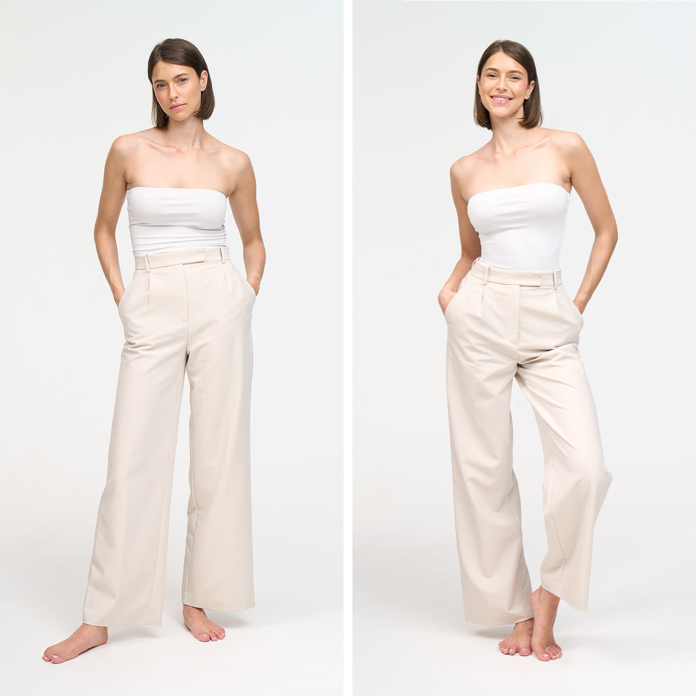 Body senza spalline modellante con pantaloncino