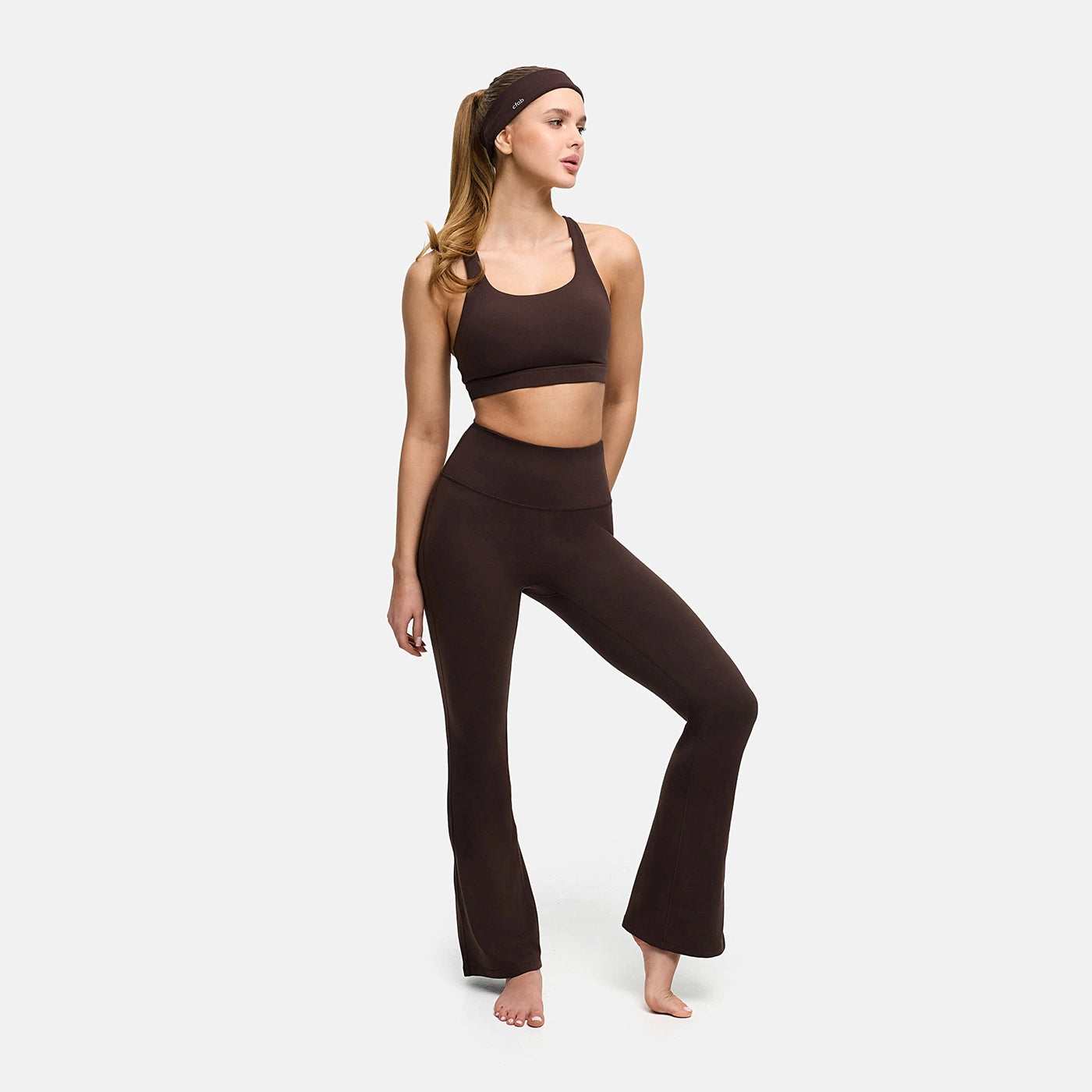 Leggings svasati sagomati con vita alta