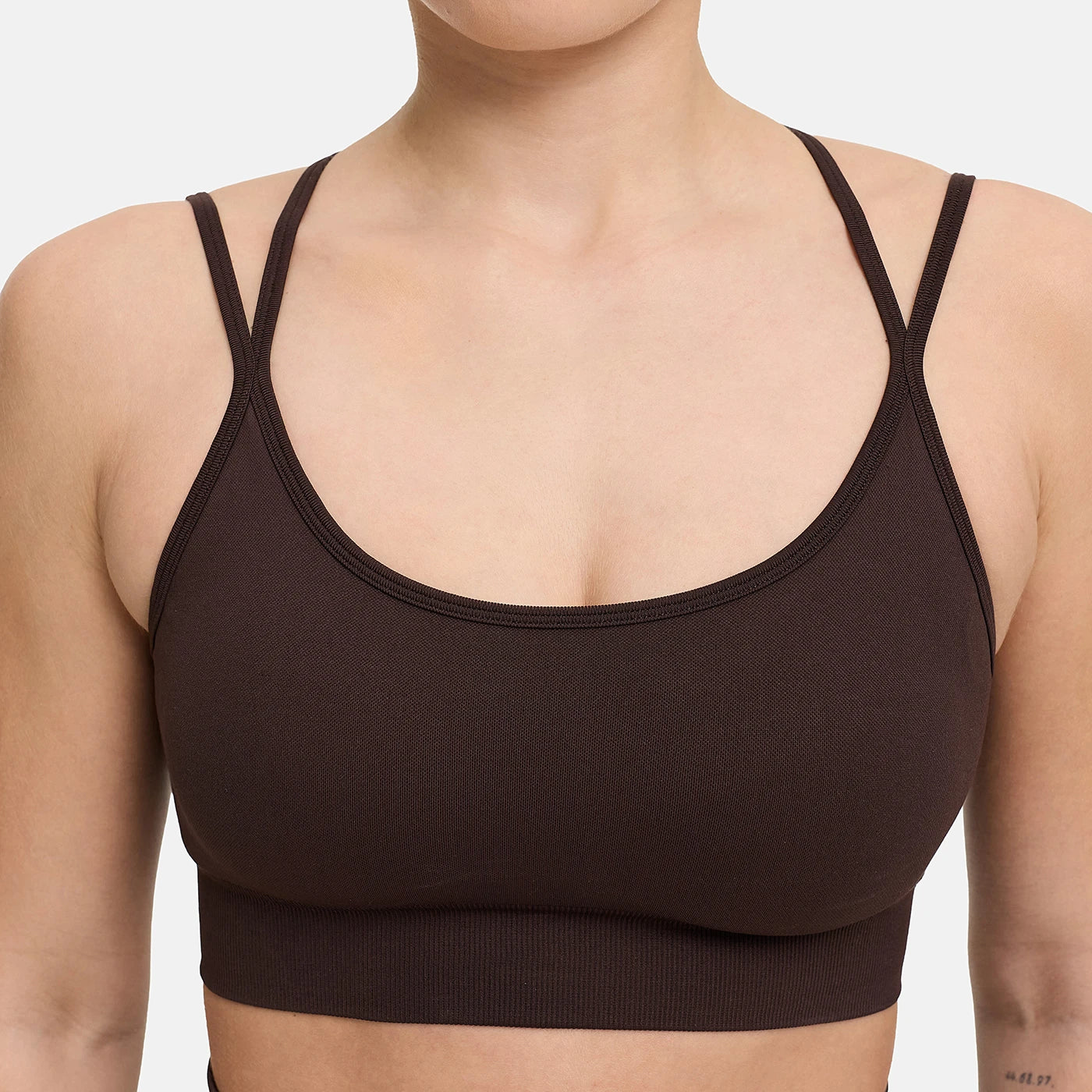 Reggiseno sportivo incrociato senza cuciture