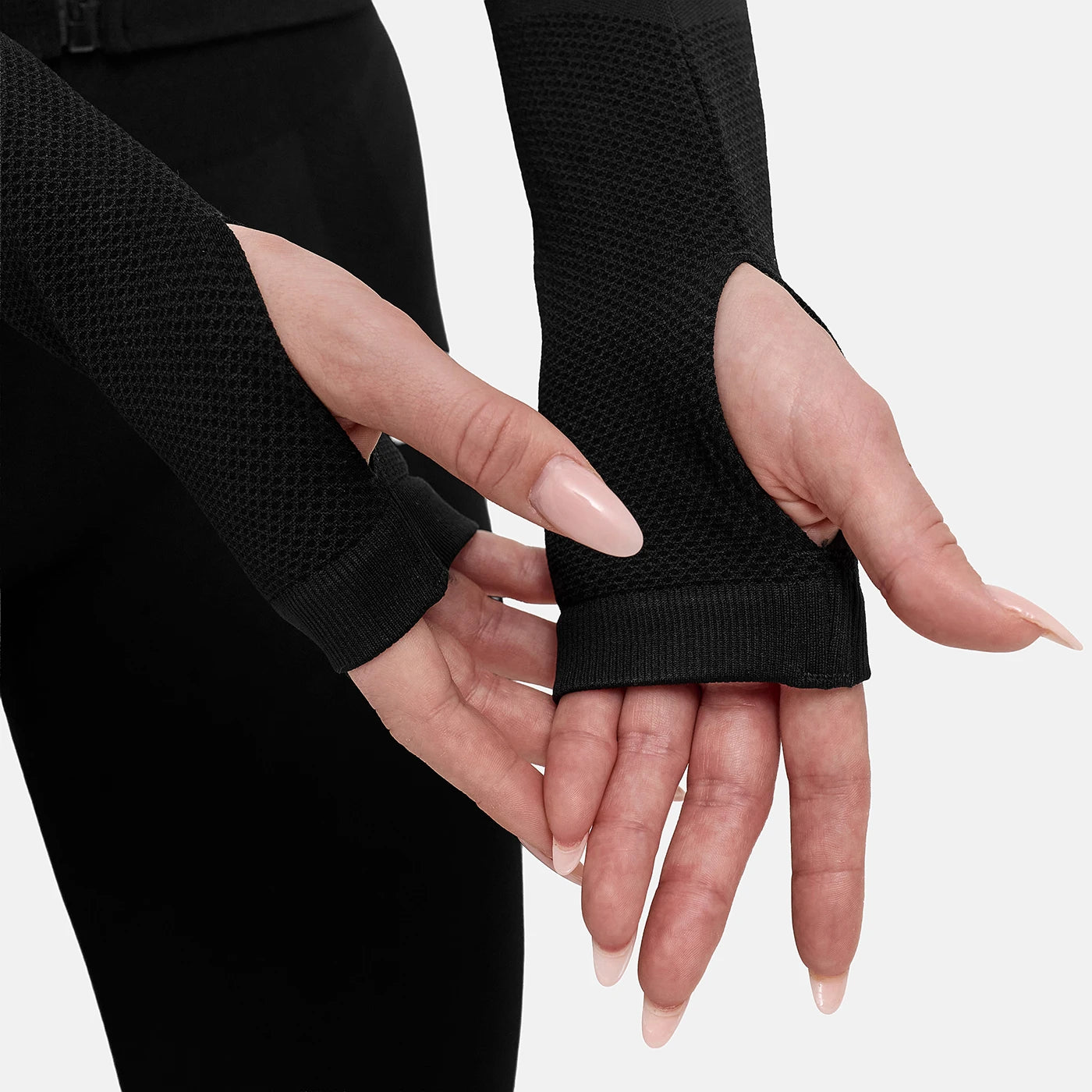 Giacca con zip senza cuciture