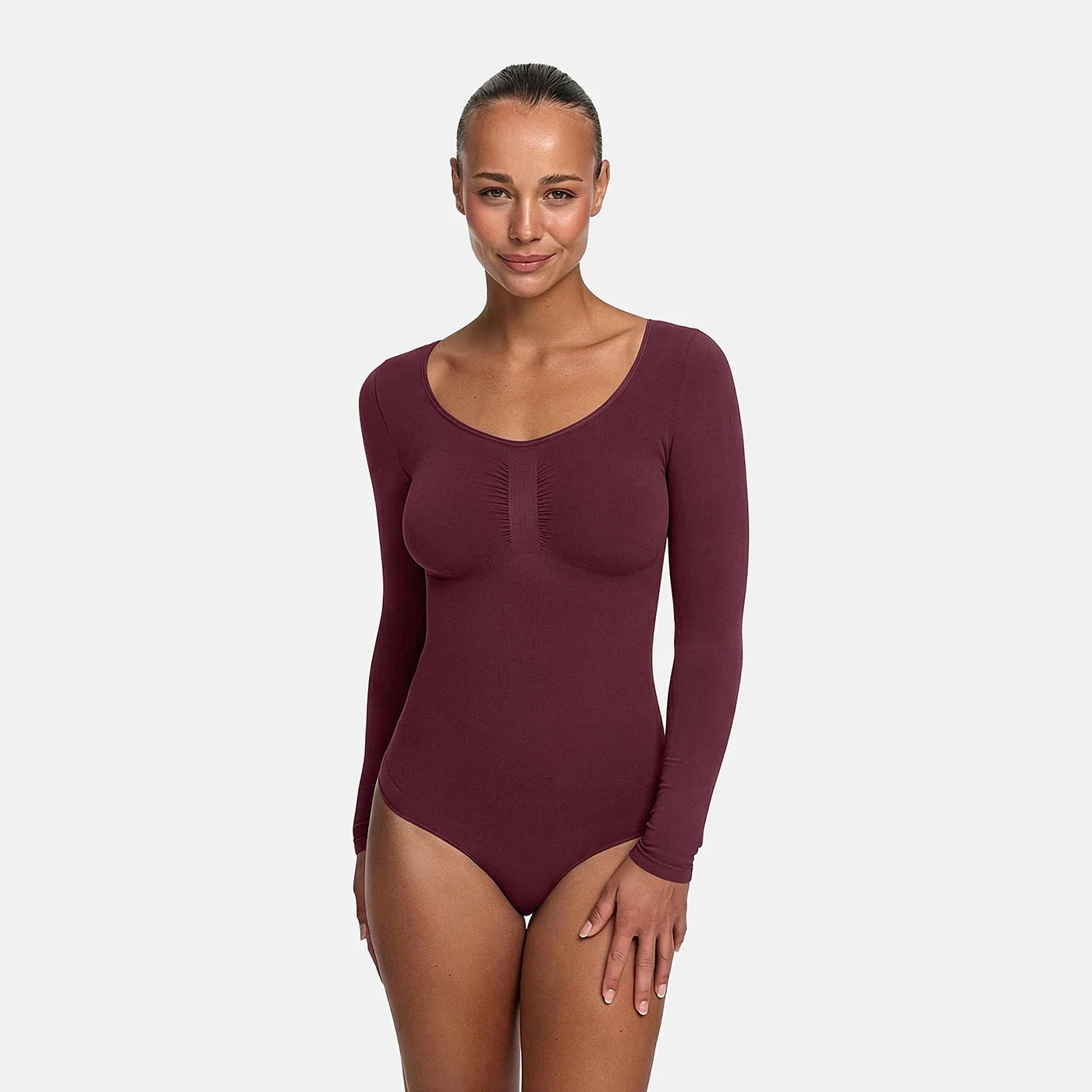 Bodysuit Sculpting Shapewear met lange mouwen (string)