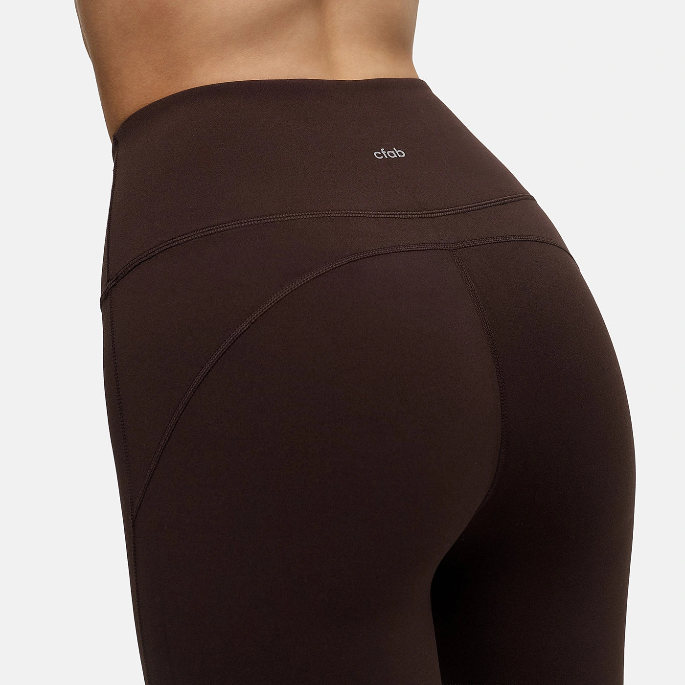 Contour uitlopende legging met hoge tailleband