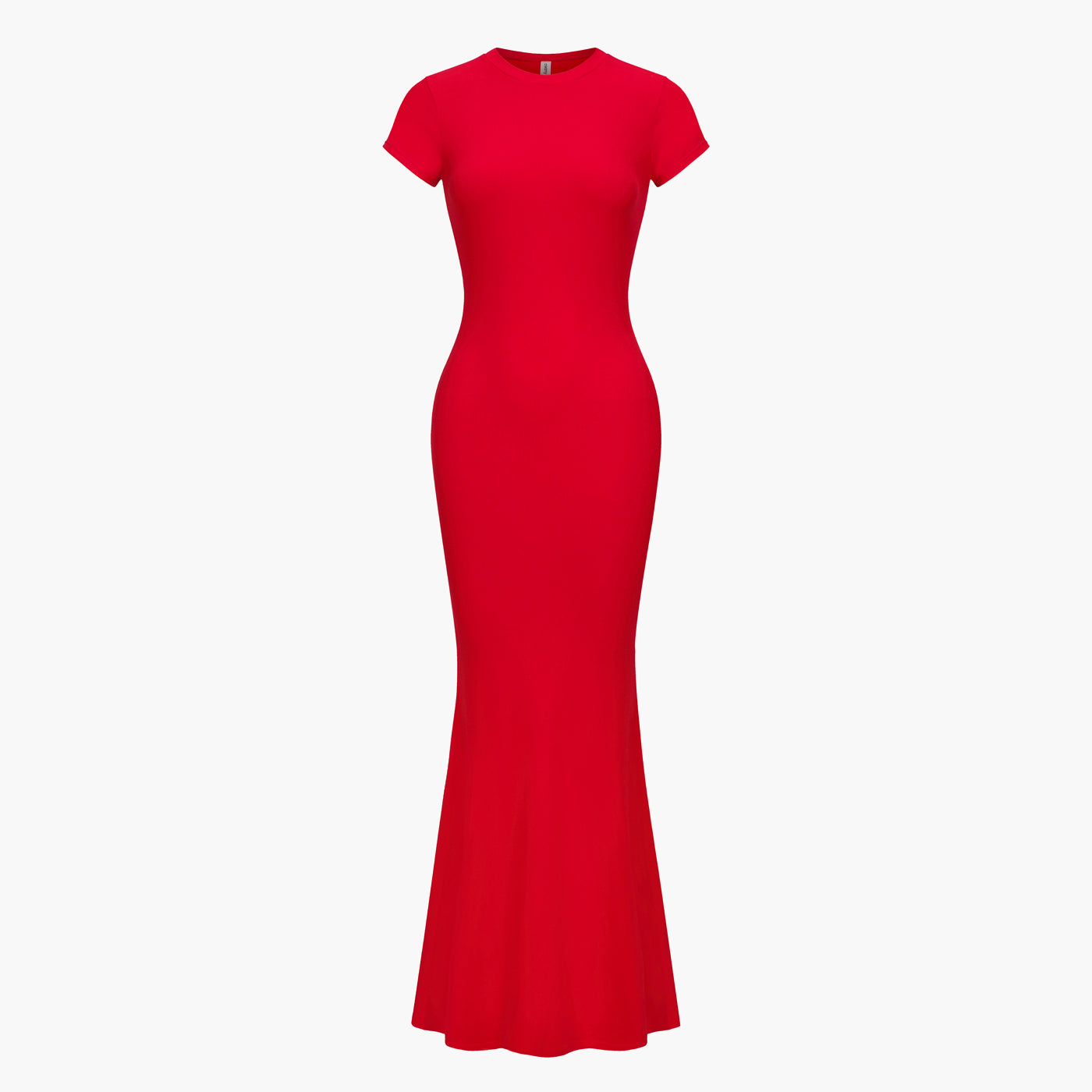 Geribde T-shirt maxi jurk - Outlet