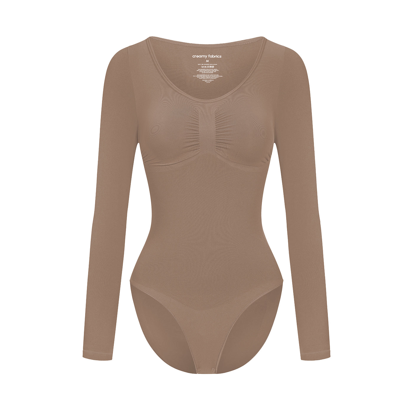 Bodysuit Şekillendirici Shapewear külotlu uzun kollu