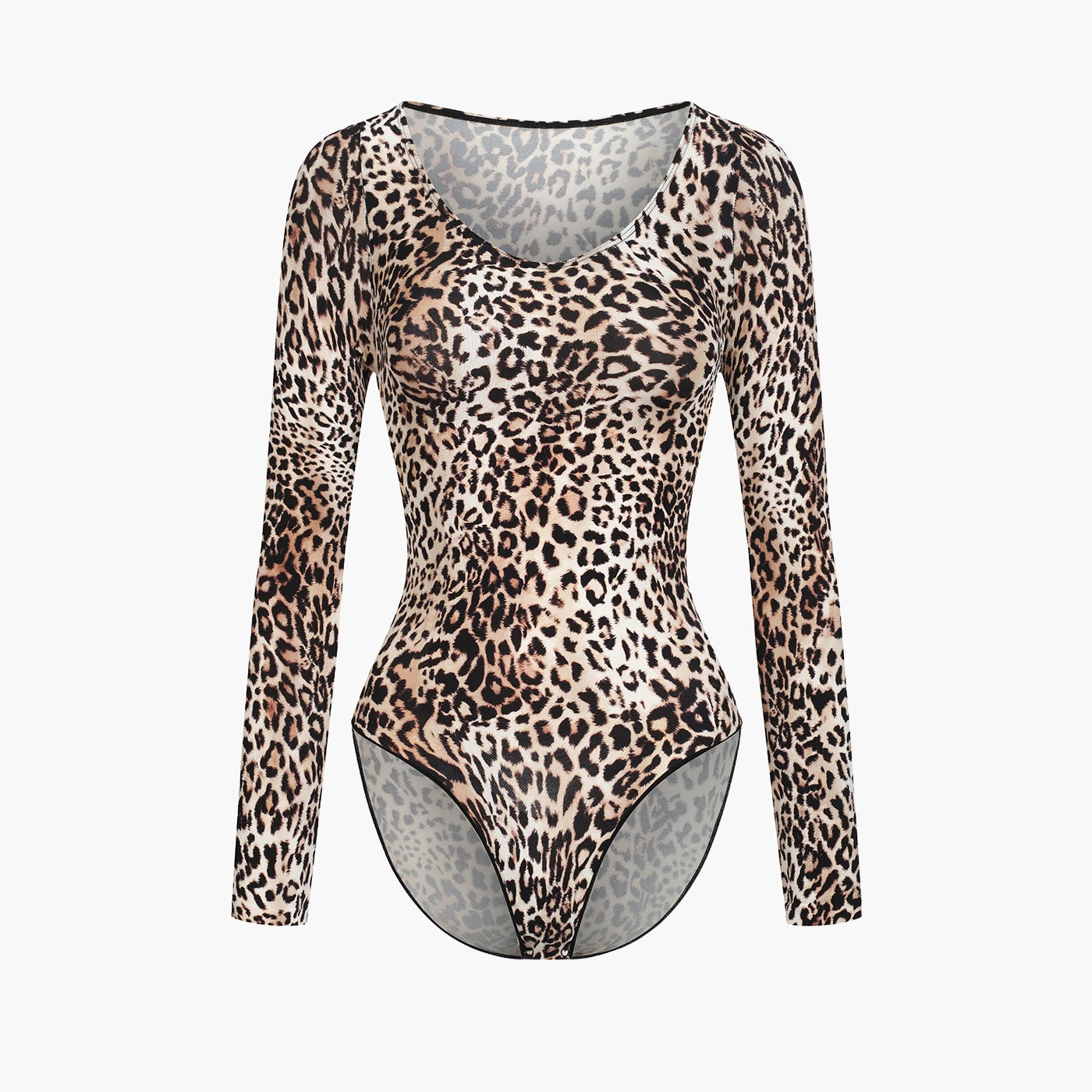 Bodysuit Şekillendirici Shapewear külotlu uzun kollu