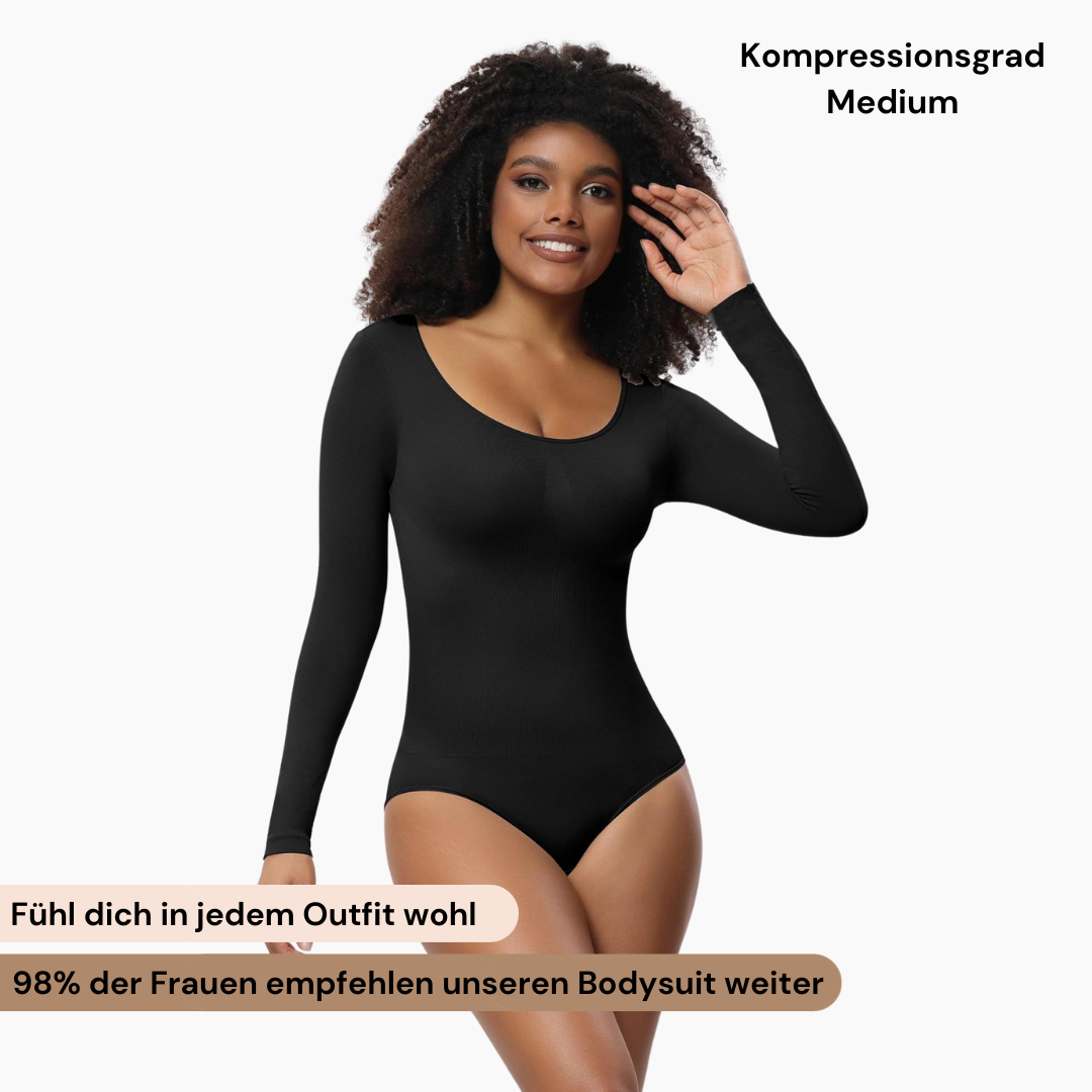 Uzun Kollu Bodysuit Şekillendirici Shapewear