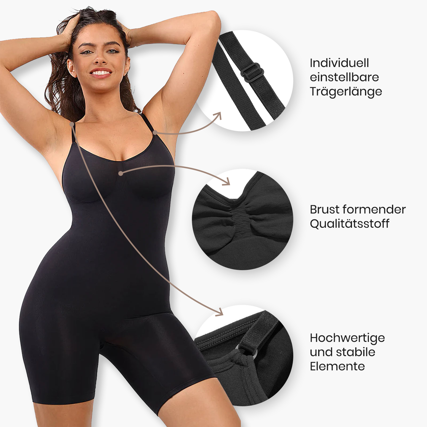 Pantolonlu Şekillendirici Vücut Giysisi Shapewear